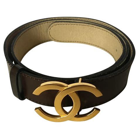 chanel gold belt 90s|genuine leather chanel belt women.